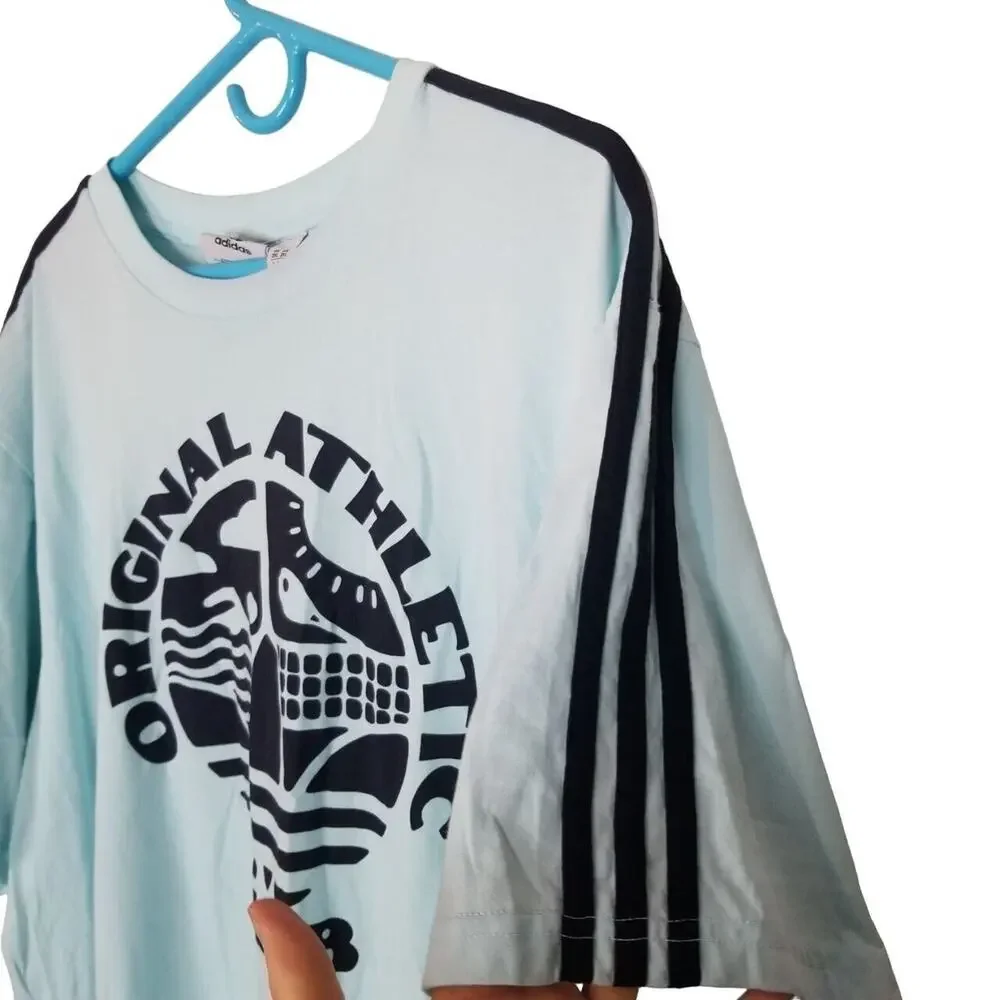 Adidas Originals Mens Crew Neck T-Shirt Sz 2XL Sporty Athletic Activewear Cotton